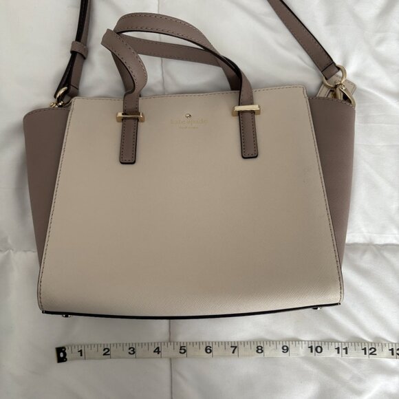 Kate Spade Cedar Street Small Hayden Pebble/Warm Putty Shoulder Crossbody - Picture 6 of 11